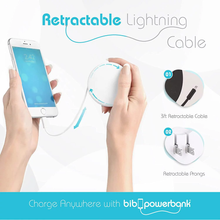 Load image into Gallery viewer, Wall charger & Power bank & retractable cable Lightning, or USB C $34.99 or Micro $24.99
